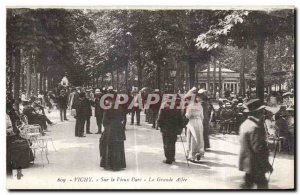 Old Postcard Vichy On Old Park La Grande Allee