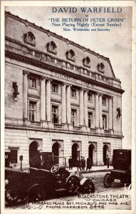 David Warfield, Return of Peter Grimm Blackstone Theater Chicago 1911 Postcard