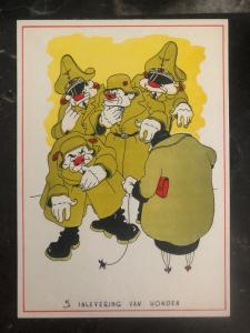 Mint Netherlands Picture Postcard  handing in dogs WW2