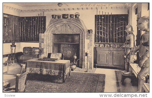 Interior, Musee Des Armes Et Armures, Chateau De Mariemont, Royaume De Belgiq...