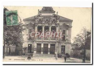 Angouleme Old Postcard The Theater