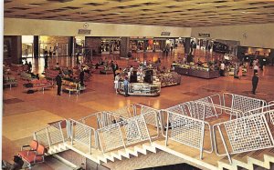 Terminal Interior from Observation Balcony Love Field Dallas Texas postcard