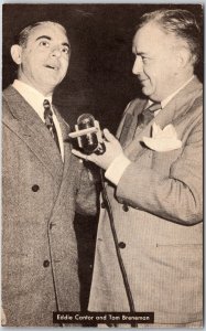 Eddie Cantor & Tom Brenneman Breakfast In Hollywood American Broadcast Postcard