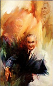 President Lyndon B Johnson Portrait By Wayne Ingram