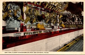 Texas San Antonio Albert's Buckhorn Saloon Bar View