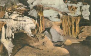 Albertype Emdlless Caverns Postcard Frozen Cascades New Market Virginia 2231