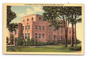 Postcard Hot Spring County Court House Malvern Arkansas