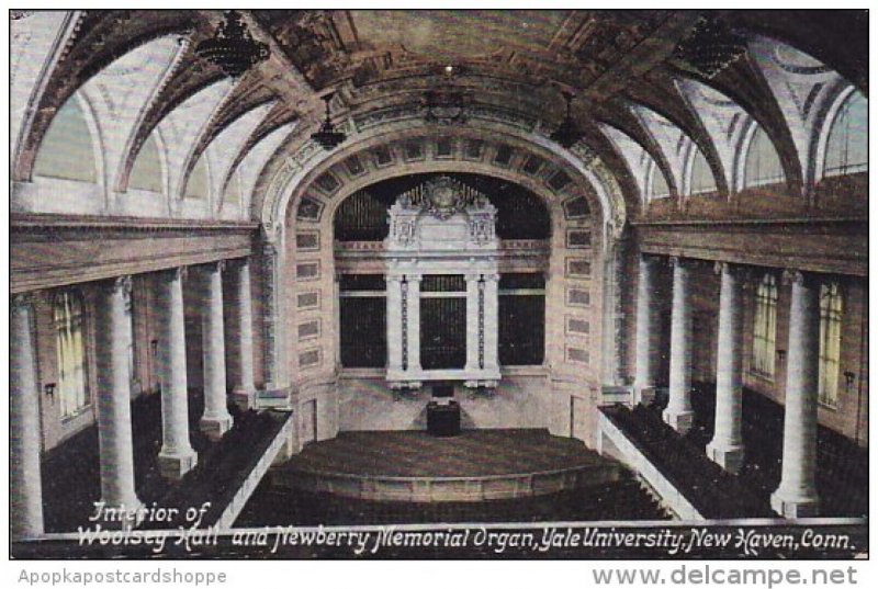 Interior Of Woolsey Hall And Newberry Memorial Organ Yale University New Have...