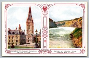 Canadian Parliament  Ottawa  Canada  Postcard  1909