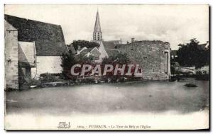 Postcard Old Tower Puiseaux Rely and & # 39Eglise