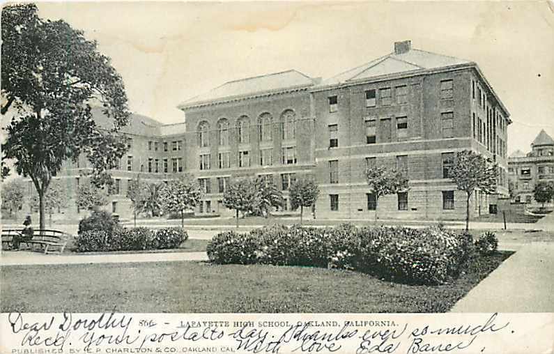 CA, Oakland, California, Lafayette High School Building, Charlton & Co No 866