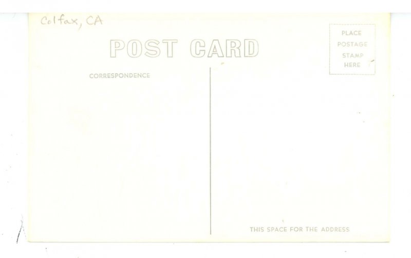 CA - Colfax. Buses at Colfax Hotel ca 1950's RPPC