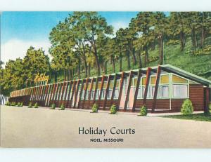 Unused Pre-1980 HOLIDAY MOTEL Noel Missouri MO n7166-22