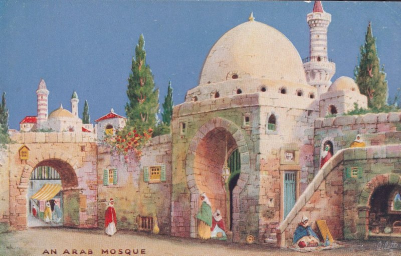 An Arab Mosque Charms Of The East Tucks Oilette Rare Postcard