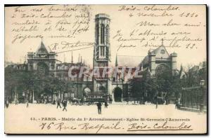 Postcard Old City Hall Paris 1st Arrondissement St Germain l'Auxerrois church