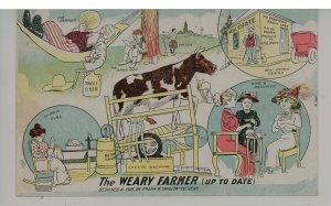 The Weary Farmer - Humor? You Decide.   Ca 1910