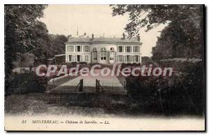 Postcard Old Chateau Montereau Surville