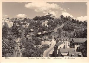 BG965 train cable dresden bad weisser hotel luisenhof CPSM 14x9.5cm germany