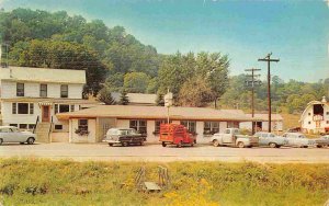 Ogles Restaurant Cars Dexter City Ohio 1950s postcard