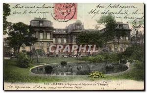 Old Postcard Paris Square and Temple Mayor