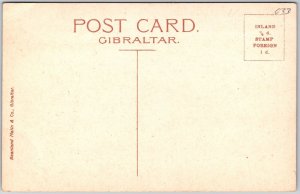 Gibraltar New Mole House Police Station Front Building Postcard