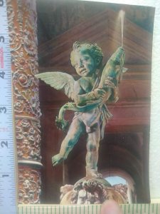 Postcard The Putto of Verrochio, Court of the Old Palace, Florence, Italy