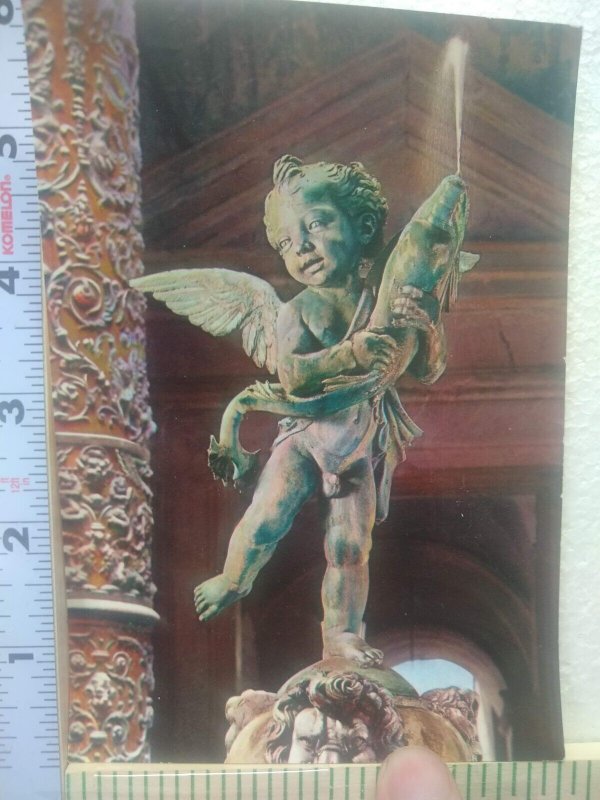 Postcard The Putto of Verrochio, Court of the Old Palace, Florence, Italy