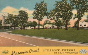 Vintage Postcards 1955 Magnolia Court Cottages Kitchenette Little Rock Arkansas