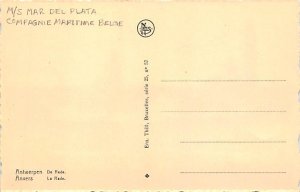 MS Mar Del Plata Compagnie Maritime Belge Ship Postcard