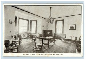 c1900s Sisters Parlor Lutheran Deaconess Motherhouse Baltimore MD PMC Postcard 