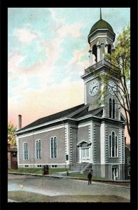 c1910 Bath Maine First Baptist Church Elm St Excellent Postcard 193