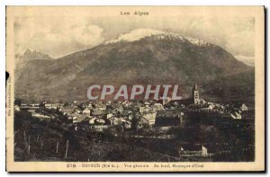 Old Postcard The Alps Embrun general view at the bottom of Orel Mountain