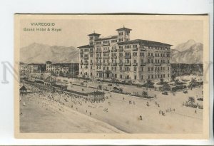 460489 Italy Viareggio Grand Hotel & Royal Vintage postcard