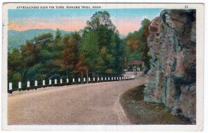 Mohawk Trail, Mass, Approaching Hair Pin Turn