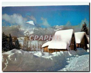 Modern Postcard Winter landscape