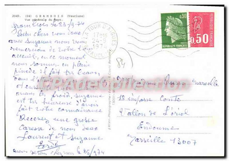 Postcard Modern Grambois Vue Generale Du Pays