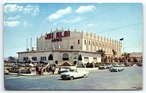 1950s TIJUANA MEXICO FRONTON PALACE JAI ALAI GAMES STREET VIEW POSTCARD P3727