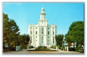 Postcard UT St. George Temple Salt Lake City Utah Mormon Latter-Day Saints 