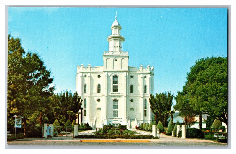 Postcard UT St. George Temple Salt Lake City Utah Mormon Latter-Day Saints