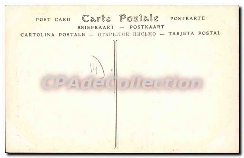 Postcard Old Honfleur street Human Wood