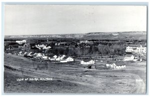 c1940's Bird's Eye View Of Havre Montana MT RPPC Photo Unposted Vintage Postcard