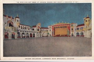 Postcard Aragon Ballroom Lawrence Near Broadway Chicago IL