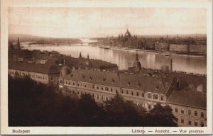 Hungary Budapest Latkep Ansicht Vintage Postcard C112