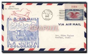 Letter US 1st flight La Junta Colorado November 15, 1940