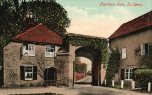 Vintage Postcard 1910's Harnham Gate Salisbury Wiltshire England UK