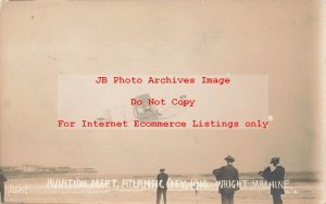 NJ, Atlantic City, New Jersey, RPPC, 1910 Aviation Meet, Wright Bi-Plane