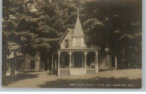 Greenfield NH Pine Grove Cottage Otter Lake c1915 Real Photo Postcard