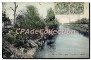 Postcard Old Levallois Perret Ile De La Jatte