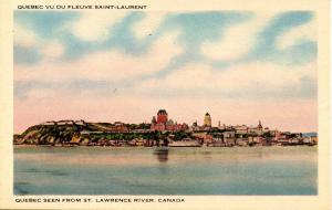 Canada - Quebec, Quebec City. View from St Lawrence River