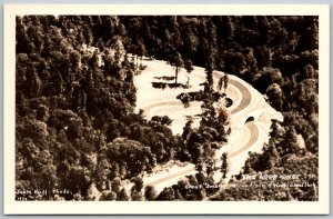 Great Smoky Mountains National Park Tennessee 1937 RPPC Real Photo Postcard Loop